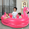 Inflatable Pink Flamingo Балдардын бассейндеги бассейн бассейн